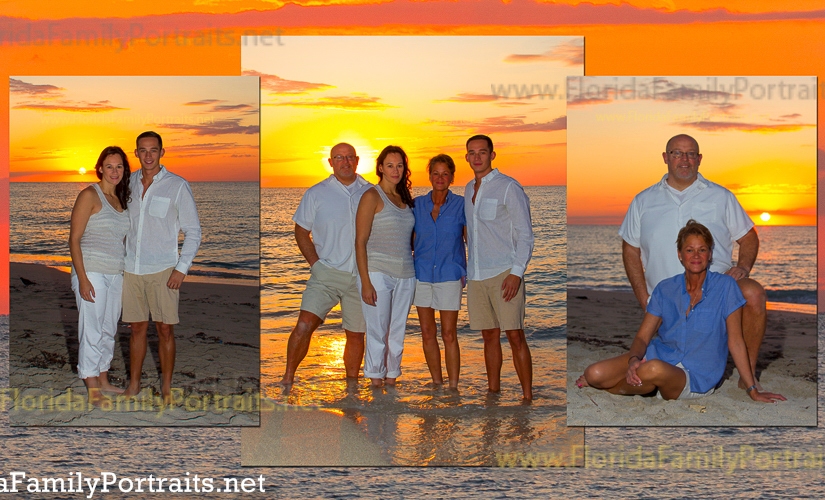 Sunrise Family vacation portraits on Fort Lauderdale beach by Bill Miller photography